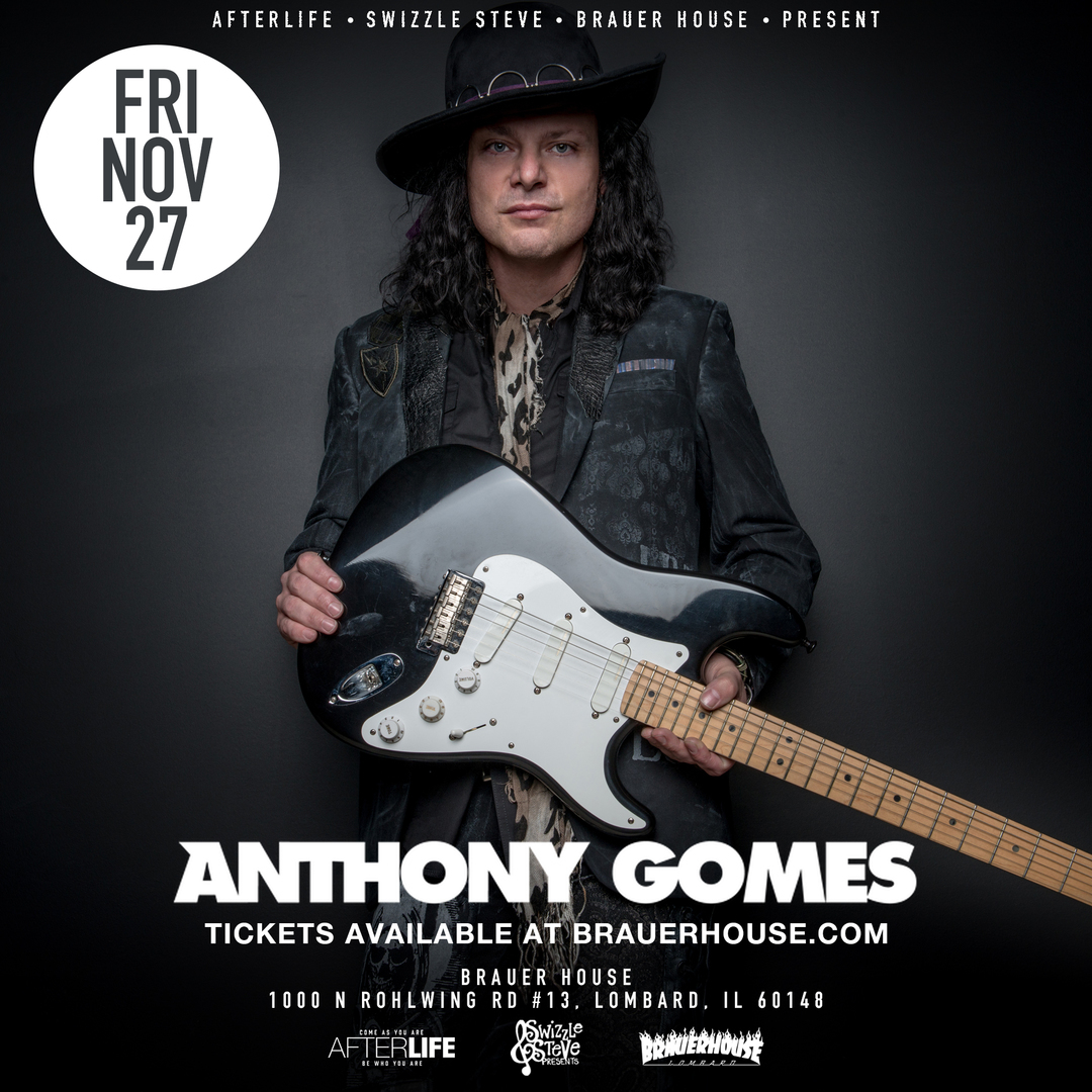 Anthony Gomes Live at Brauer House - Intimate Setting show!, Lombard, Illinois, United States