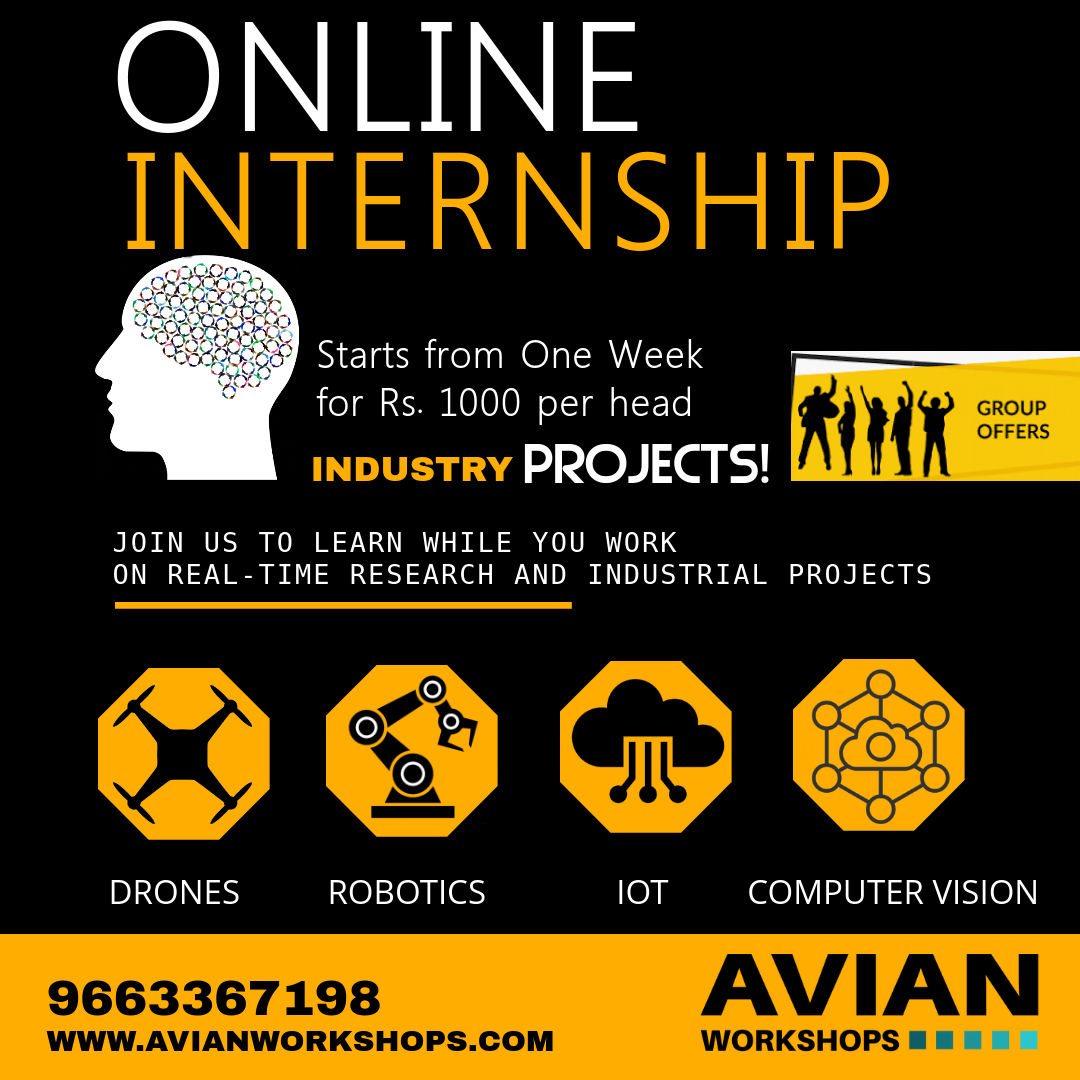 Online internship Program on Drones/Robotics/IoT/Computer Vision, Bangalore, Karnataka, India