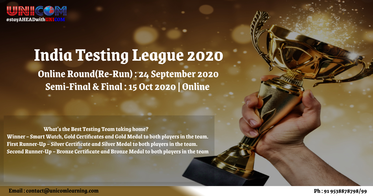India Testing League 2020, Bangalore, Karnataka, India