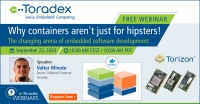 Webinar: Why containers aren’t just for hipsters! The changing arena of embedded software development