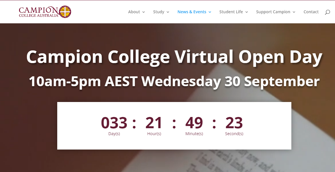 Campion College Virtual Open Day, Southern and Hills, New South Wales, Australia
