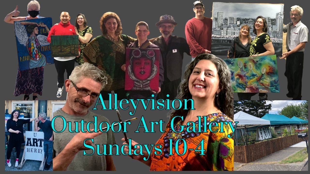 Alleyvision Outdoor Art Gallery Sunday's 10-4 NE 133rd Ave and Sandy Blvd., Portland, Oregon, United States
