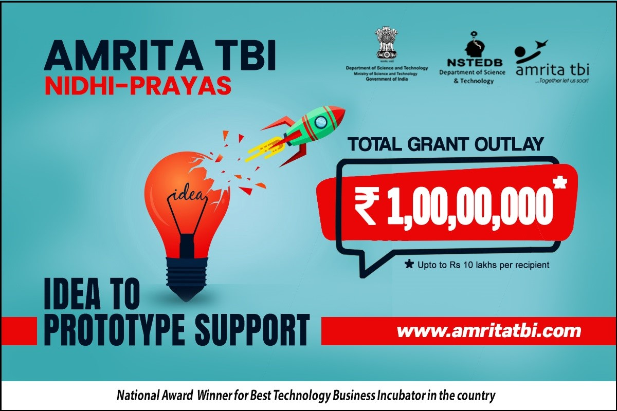 Launch your Startup & Get Funded - Amrita TBI PRAYAS 2020, Kollam, Kerala, India