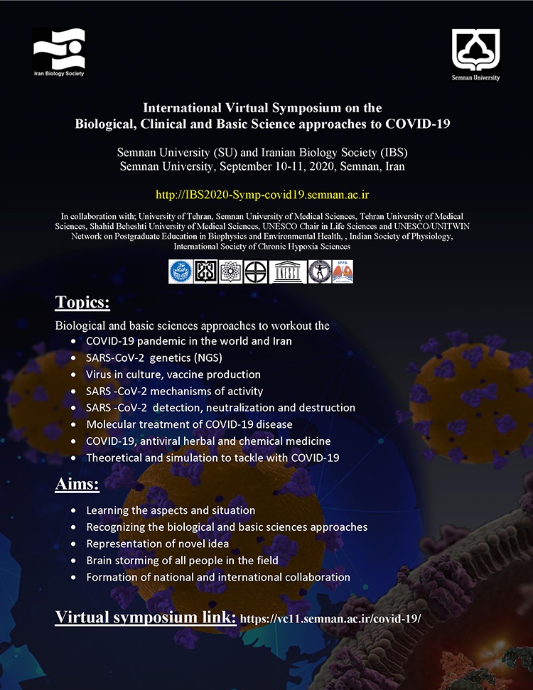 International Virtual Symposium on the Biological, Clinical and Basic Science Approaches to Covid-19, Semnan, Iran