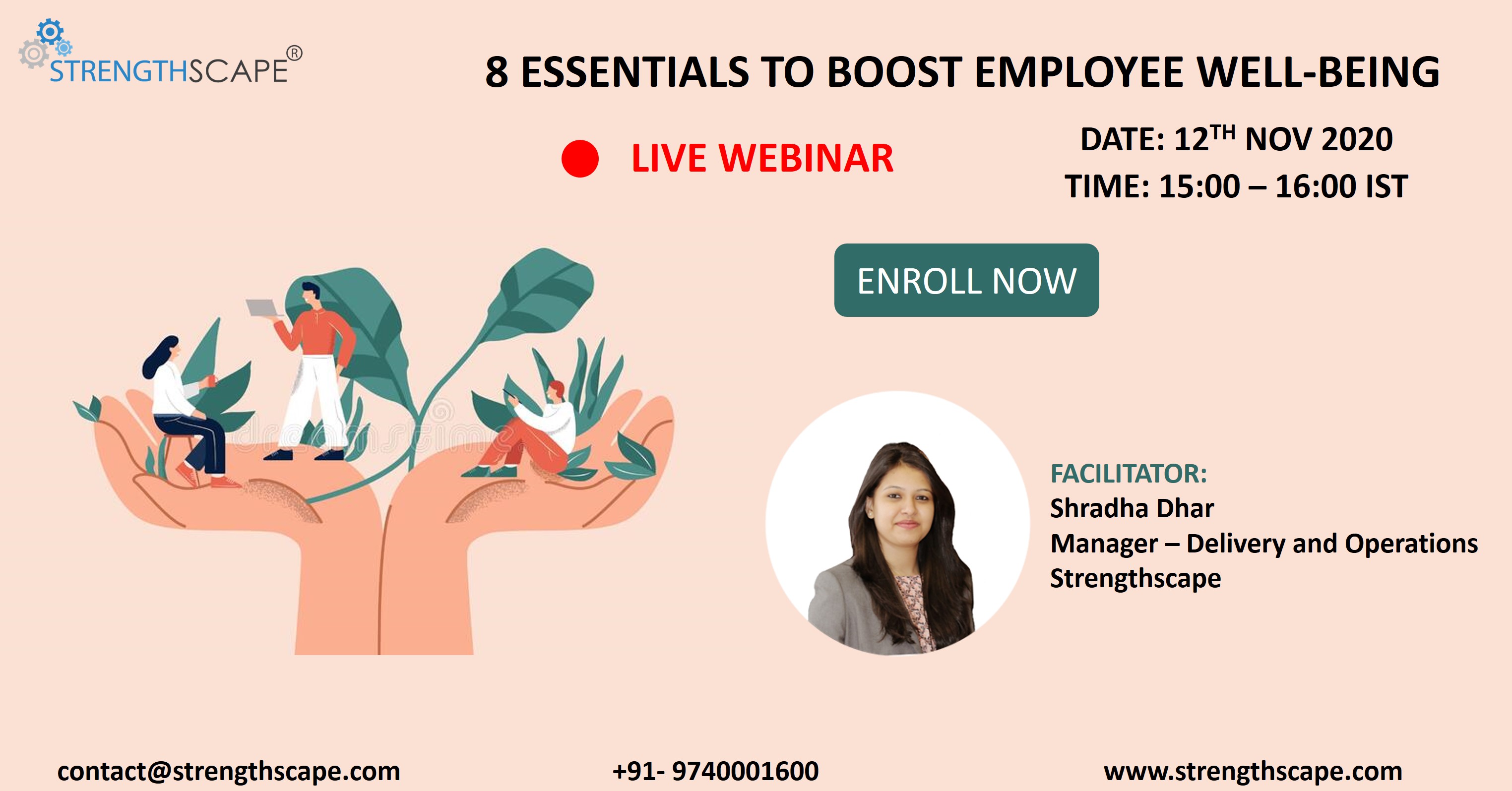 [Free Webinar] 8 Essentials to Boost Employee Well-being, Bangalore, Karnataka, India