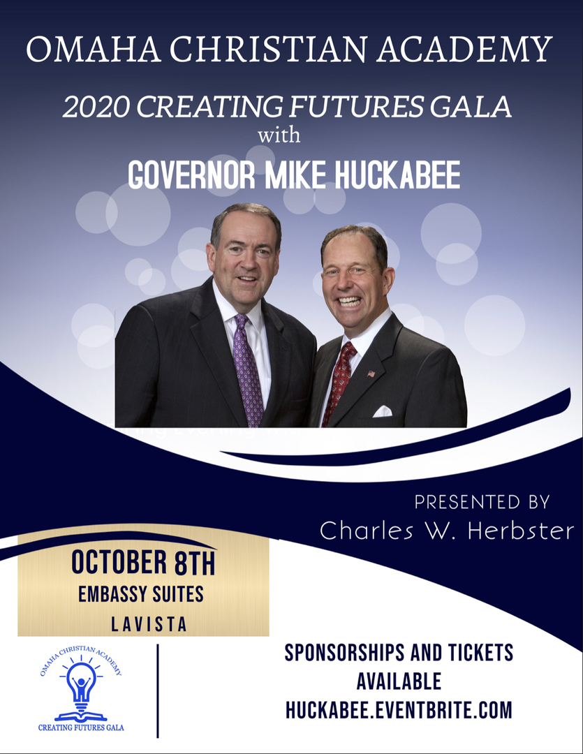 Creating Futures Gala 2020 with Mike Huckabee, La Vista, Nebraska, United States