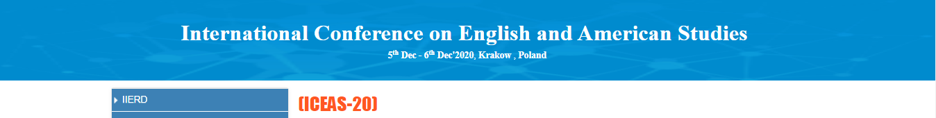 International Conference on English and American Studies, Krakow, Poland, Poland