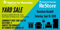 Habitat for Humanity of Greater Lowell Yard Sale for Charity