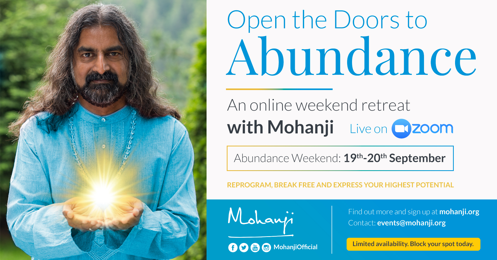 Open the Doors to Abundance, Bangalore, Karnataka, India