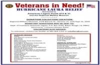 American Legion Hurricane Laura Collection Drive for Veterans