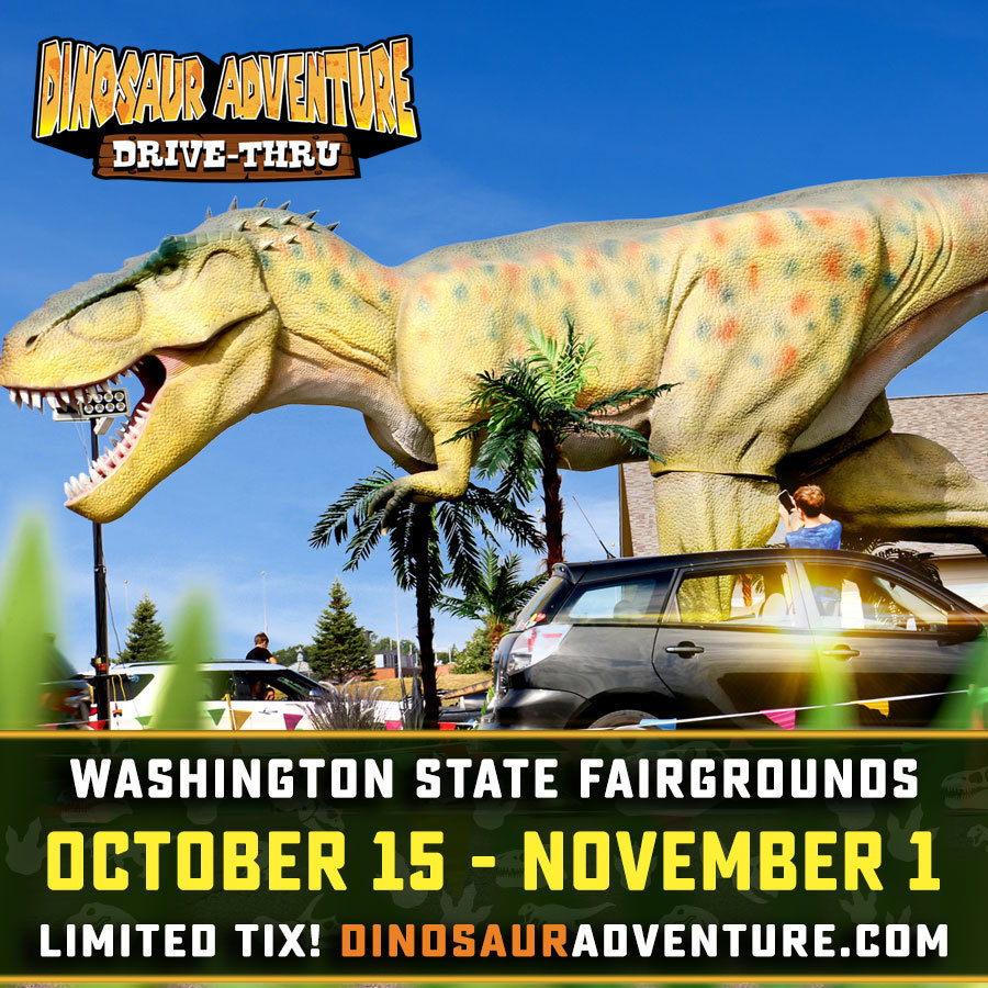 Dinosaur Adventure Drive : Thru Seattle, Puyallup, Washington, United States