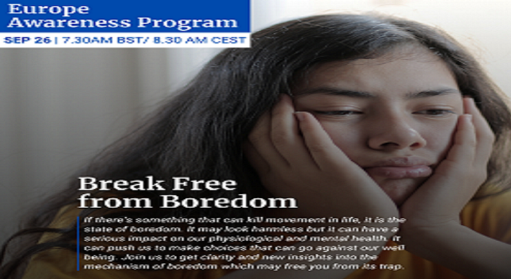 Coping with Boredom - An Inside Out Approach, Bangalore, Hamburg, Germany