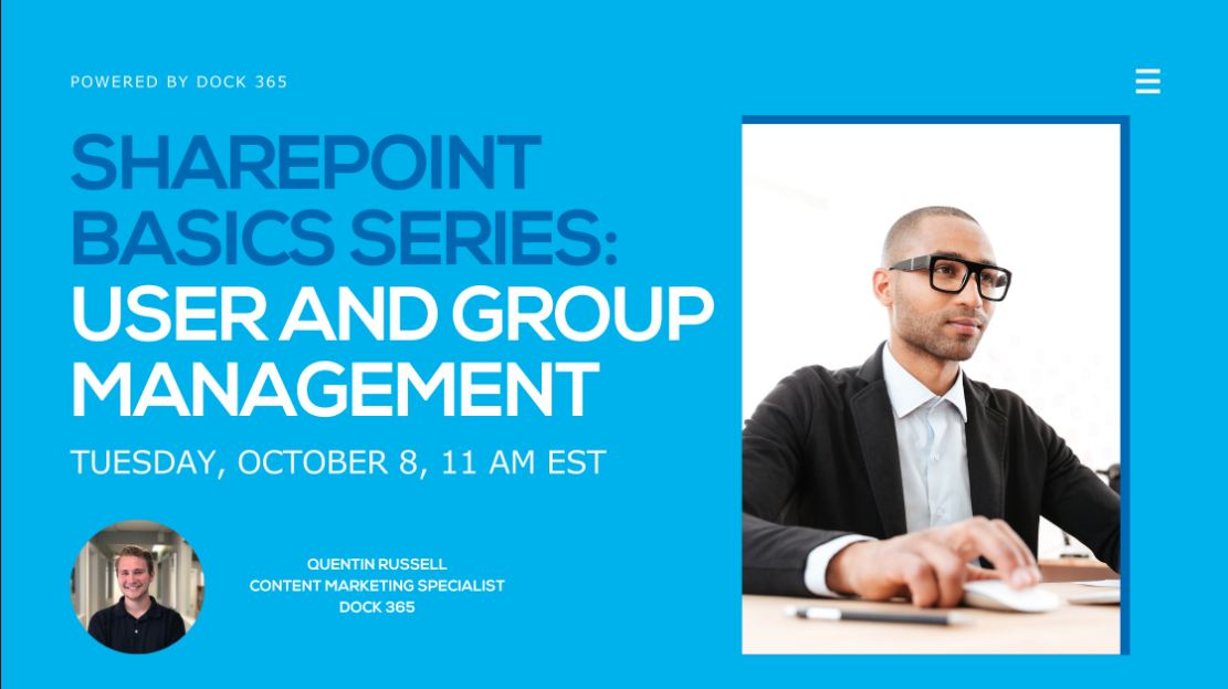 SharePoint Basics Series: User and Group Management, Jackson, Florida, United States