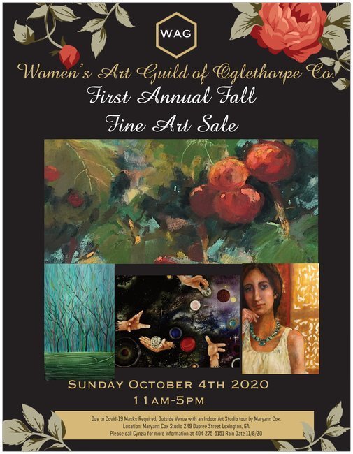 First Annual Fall Fine Art Sale Sunday October 4,2020 11-5 Lexington, GA, Oglethorpe, Georgia, United States