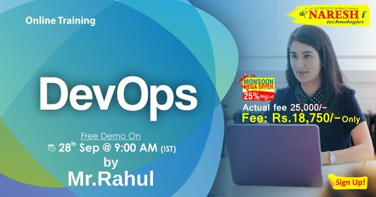 Devops Online Training Demo On 28th September @ 9.00 AM (IST) By Mr.Rahul, Hyderabad, Telangana, India