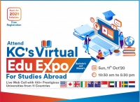 Attend KC’s Virtual Edu Expo and apply for 2021 Intakes for Bachelor’s or Master’s abroad.