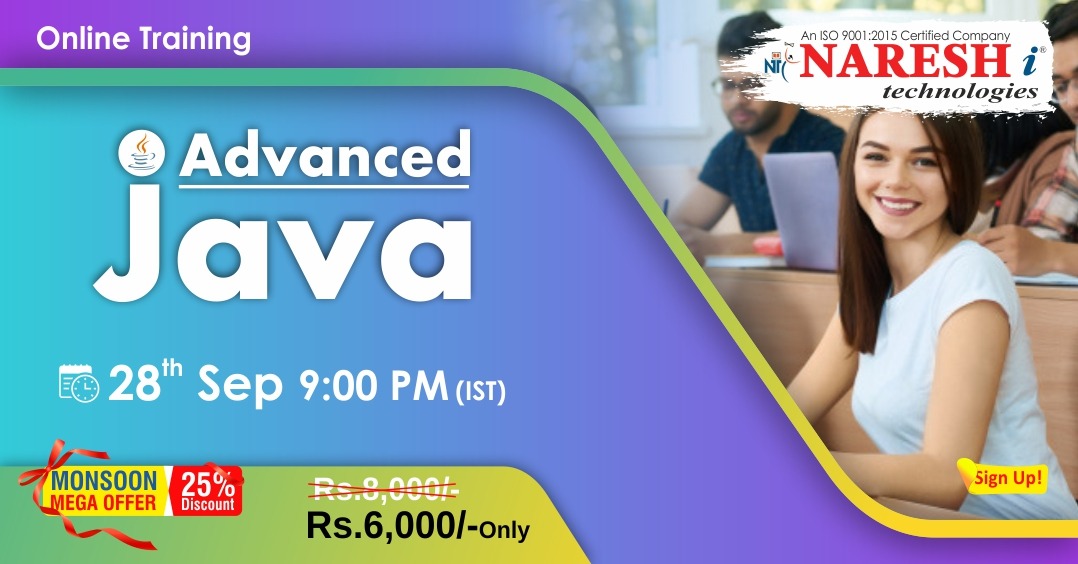 Advanced Java Online Training Demo on 28th September @ 9.00 PM (IST), Hyderabad, Telangana, India