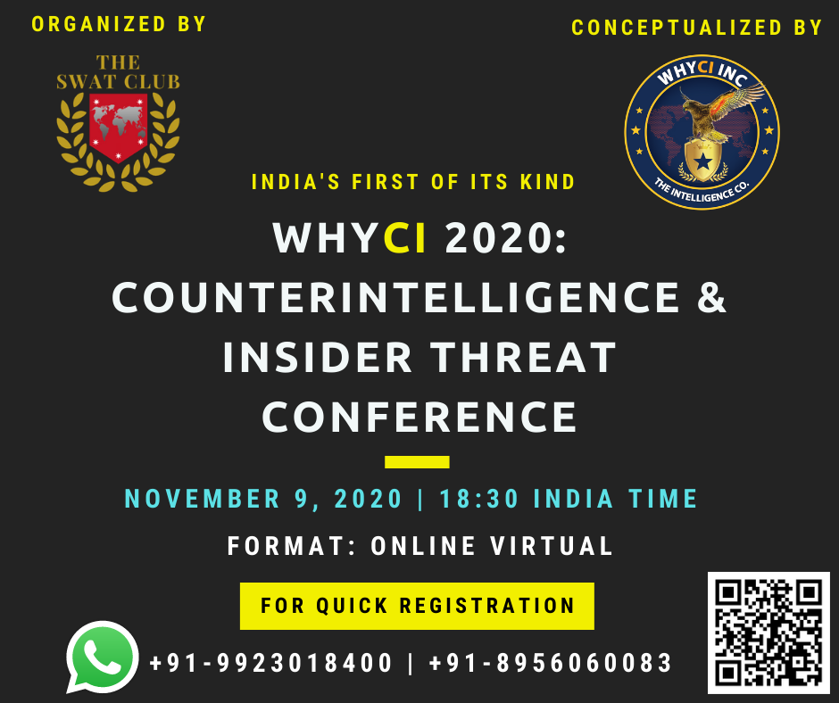 WhyCI 2020: Counterintelligence & Insider Threat Conference, Mumbai, Maharashtra, India