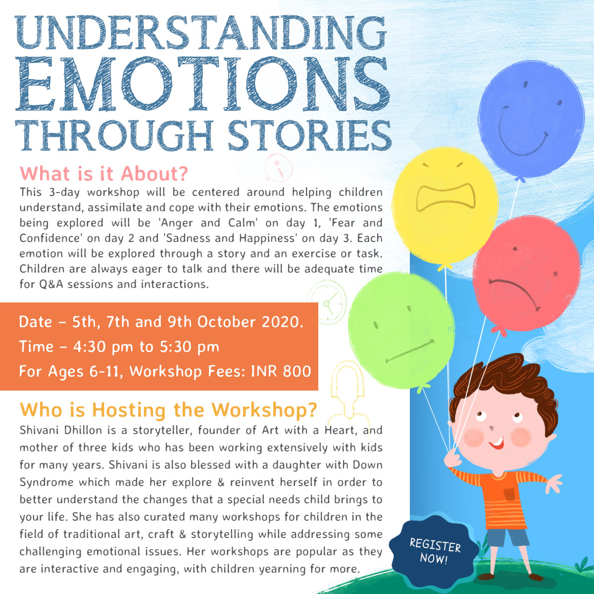 Understanding and navigating emotions through stories., Pune, Maharashtra, India