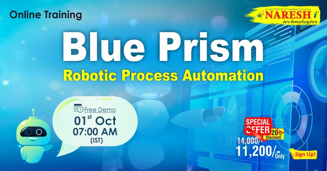 RPA(Blue Prism) Online Training Demo On 1st October @ 07.00 AM (IST) By Real-Time Expert., Hyderabad, Andhra Pradesh, India