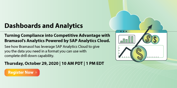 Turning Compliance into Competitive Advantage with Bramasol’s Analytics Powered by SAP Analytics Cloud, Santa Clara, California, United States
