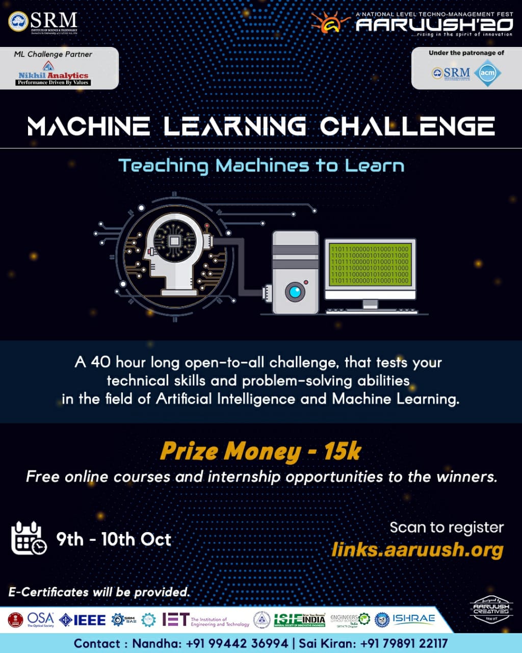 Machine Learning Challenge, Chennai, Tamil Nadu, India
