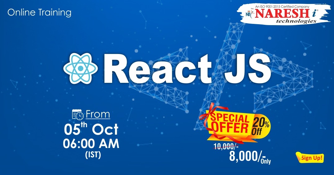 React JS Online Training Demo on 5th October @ 6.00 AM (IST) By Real-Time Expert., Hyderabad, Telangana, India