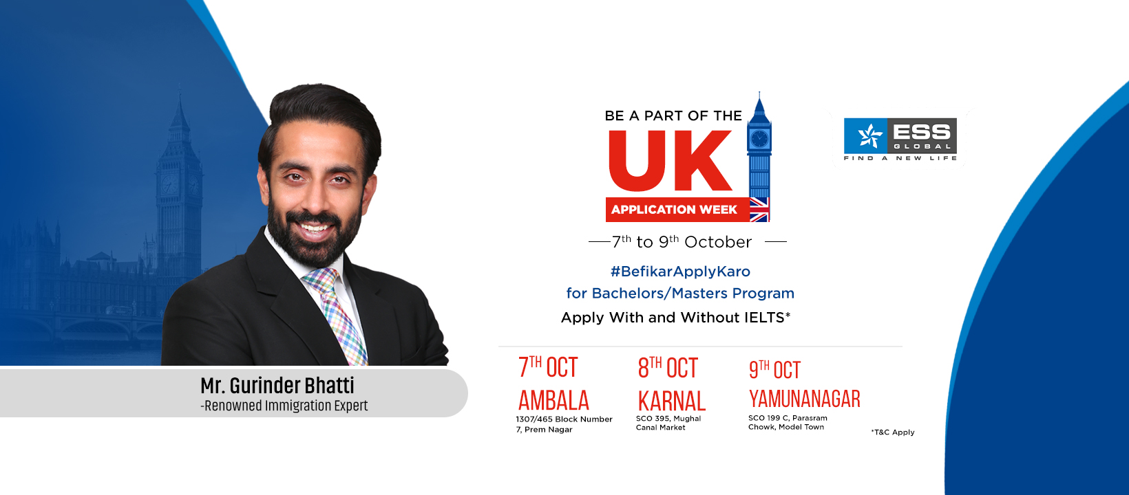 ESS Global’s UK Application Week - Meet Mrs Gurinder Bhatti at Karnal, Karnal, Haryana, India