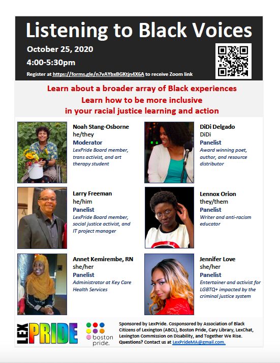 Listening to Black Voices, Online Event, United States