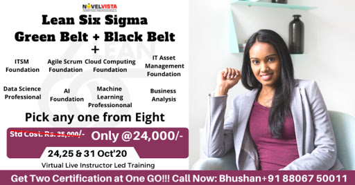 50% Off Lean Six Sigma Green Belt + Black Belt Training & Certification, Pune, Maharashtra, India