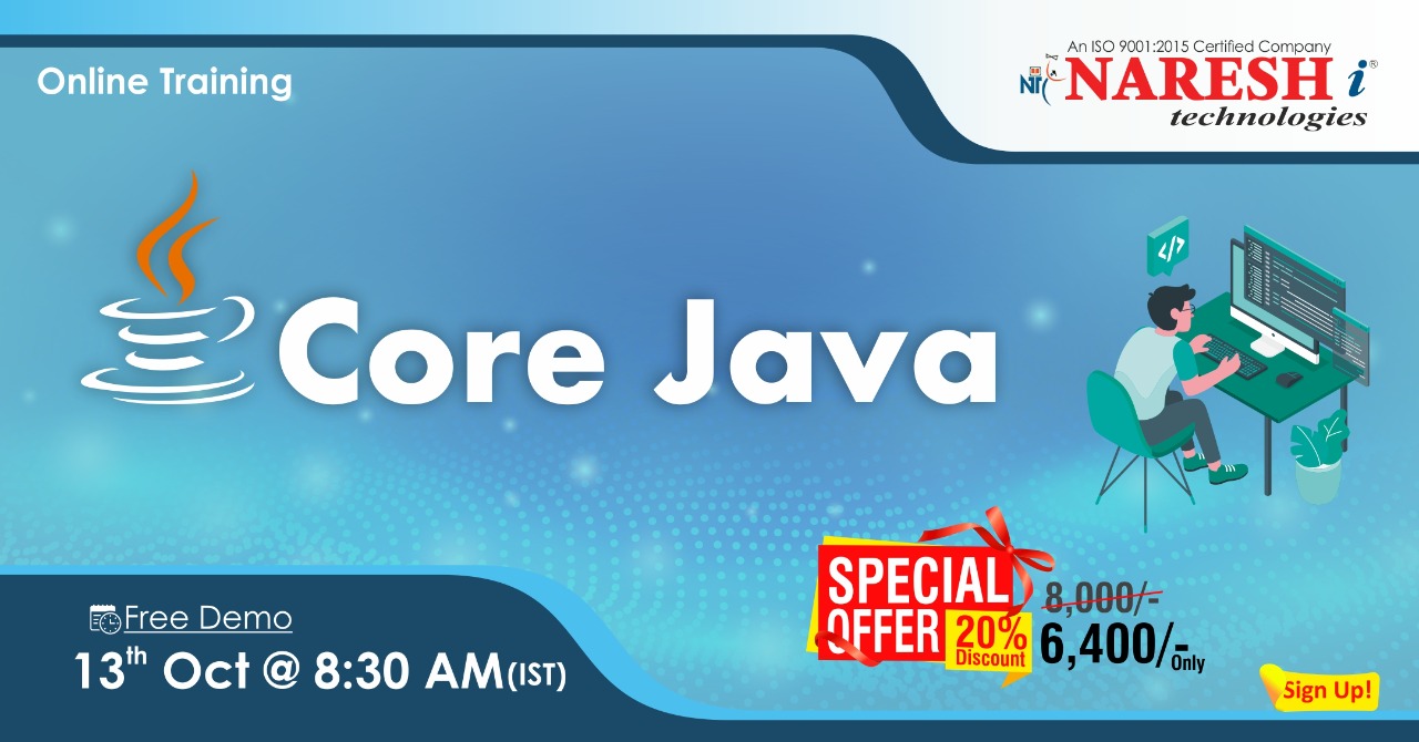 Core Java Online Training Demo on 13th October @ 08.30 AM (IST) By Real-Time Expert., Hyderabad, Andhra Pradesh, India