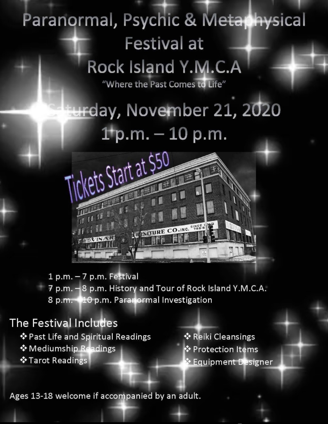 Paranormal, Psychic and Metaphysical Festival at the Rock Island YMCA, Rock Island, Illinois, United States