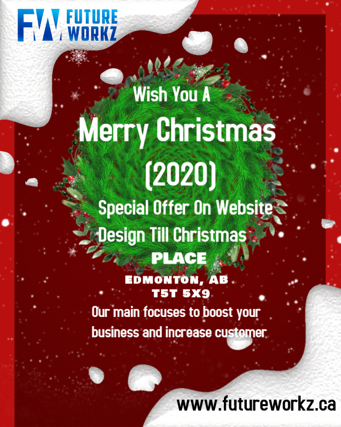 Christmas Offer On Web Design & Development, Edmonton, Alberta, Canada