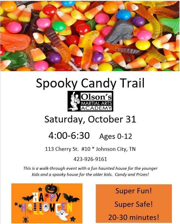 Kids Halloween Spooky Candy Trail, Johnson, Tennessee, United States
