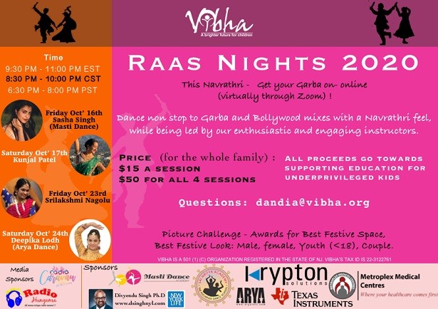 Vibha Garba Raas Night 2020, San Francisco, California, United States