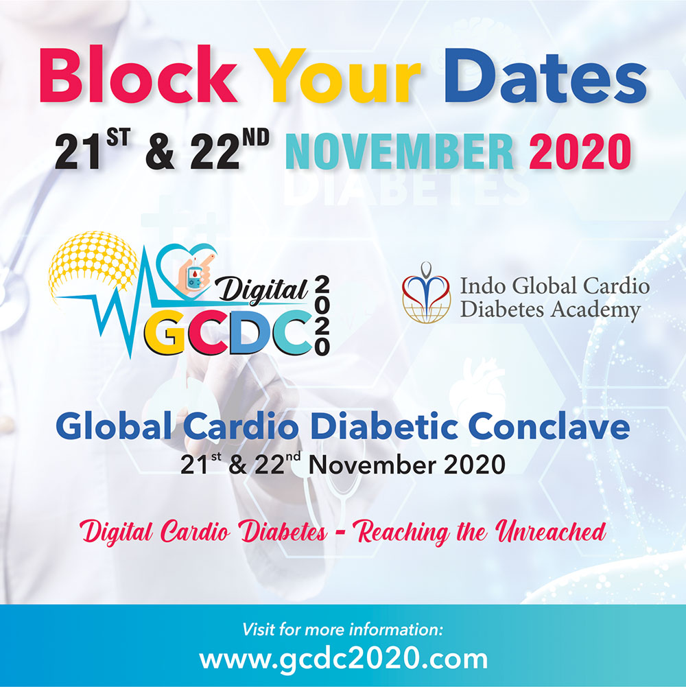 Digital Global Cardio Diabetes Conclave 2020 (Digital GCDC 2020), New Delhi, Delhi, India