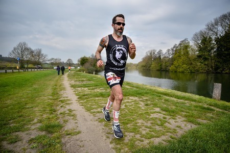 Magna Carta Half Marathon and Marathon, April 2021, Egham, Surrey, United Kingdom