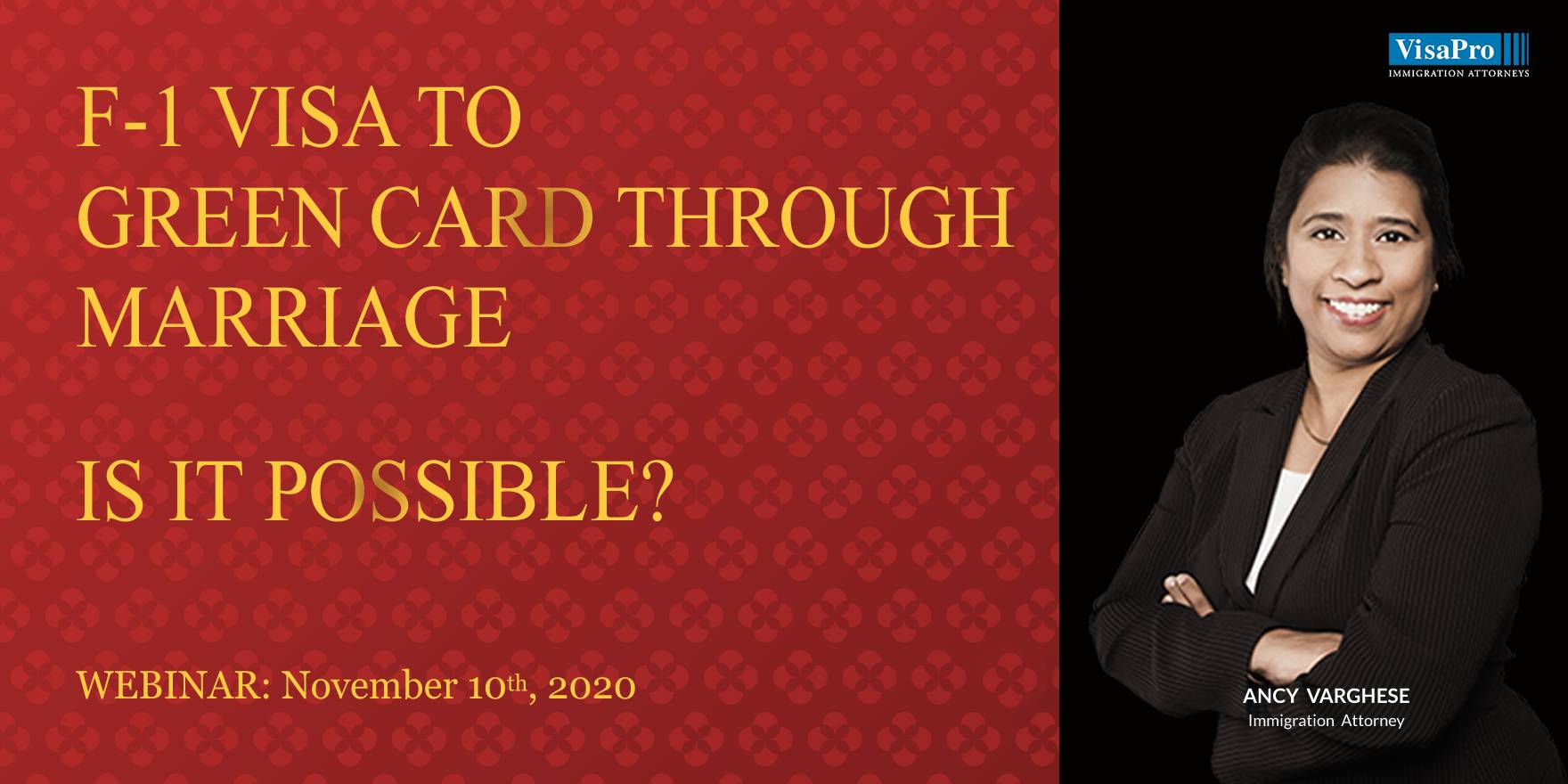 F-1 VISA To GREEN CARD Through MARRIAGE: Is It Possible?, Quito, Pichincha, Ecuador