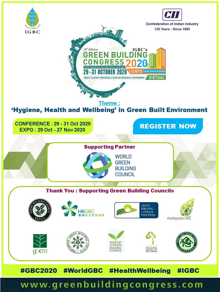 18th IGBC's Green Building Congress 2020, Hyderabad, Telangana, India