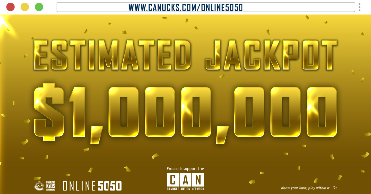 Canucks 50/50 $1 Million Super Jackpot, British Columbia, Canada
