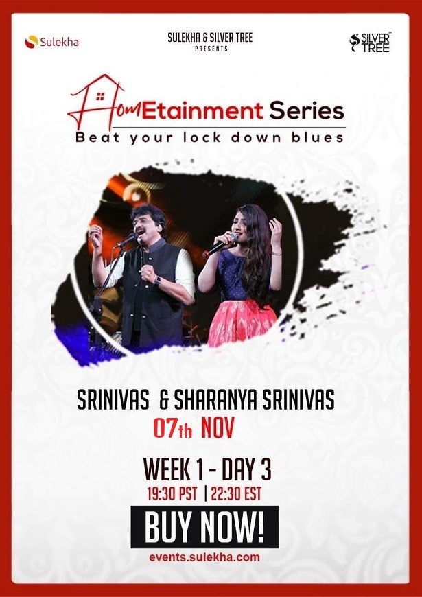 Hometainment Series with Ft. Srinivas & Sharanya Srinivas, Santa Clara, California, United States