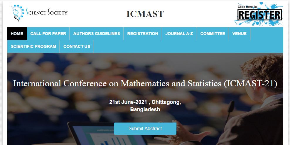 International Conference on Mathematics and Statistics (ICMAST-21), Chittagong, Bangladesh,Chittagong,Bangladesh