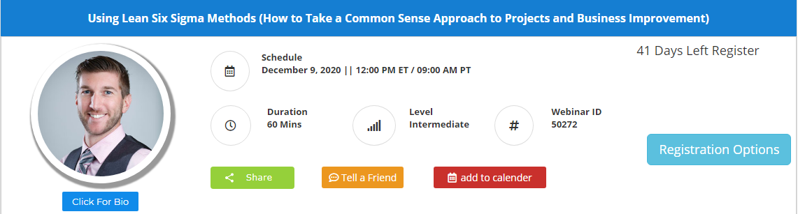 Using Lean Six Sigma Methods (How to Take a Common Sense Approach to Projects and Business Improvement), Leawood, Kansas, United States