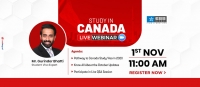 Study in Canada Live Webinar, hosted Industry Expert Mr. Gurinder Bhatti