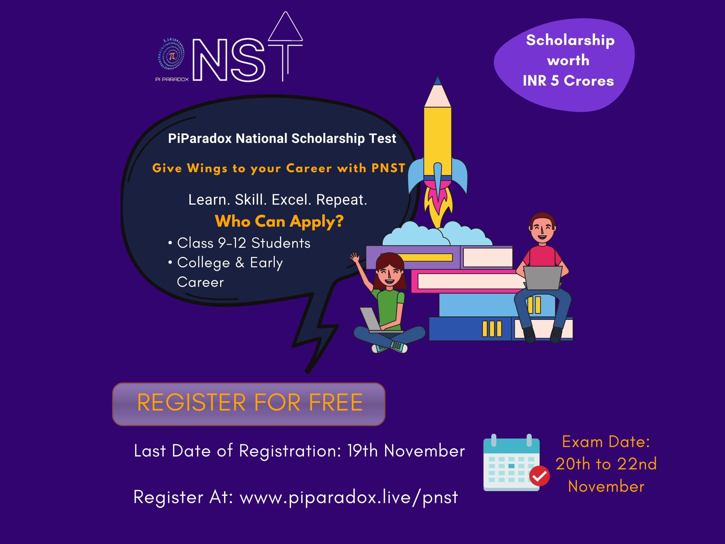 PiParadox National Scholarship Test, Mumbai, Maharashtra, India