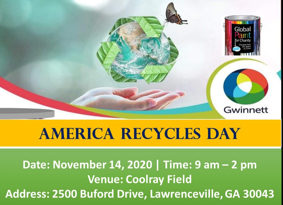 Mark your Calendar for 9th Annual America Recycles Day (ARD), Gwinnett, Georgia, United States