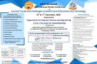 International Online Conference on Current Trends and Challenges in Health Care Informatics and Technology