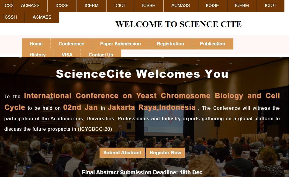 International Conference on Yeast Chromosome Biology and Cell Cycle, Jakarta Raya,Indonesia,Jakarta,Indonesia