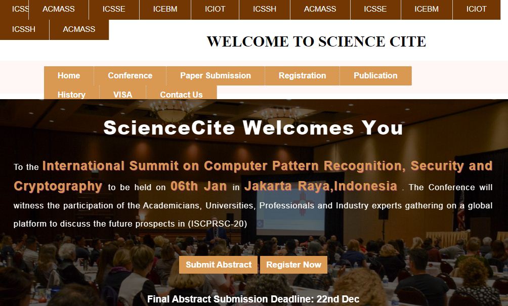 International Summit on Computer Pattern Recognition, Security and Cryptography, Jakarta Raya,Indonesia,Jakarta,Indonesia