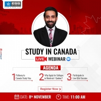Study In Canada' Live Webinar on zoom, hosted by Mr. Gurinder Bhatti